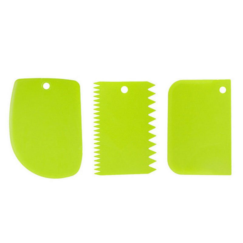 3PCS/set Pastry Dough Cutter Cake Bread Slicer Baking Pasty Tools Cake Scraper Spatula Blade: 3