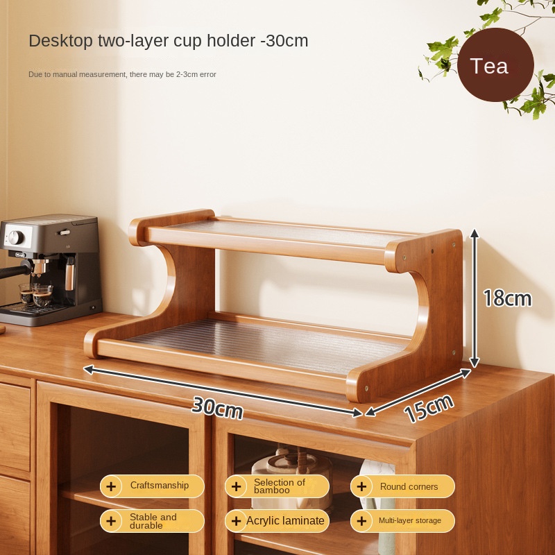 Realife Desktop Storage Rack Multi-layer Storage Rack Bookshelf Kitchen Supplies Office And Home Cup Holder Household Good Items: Orange