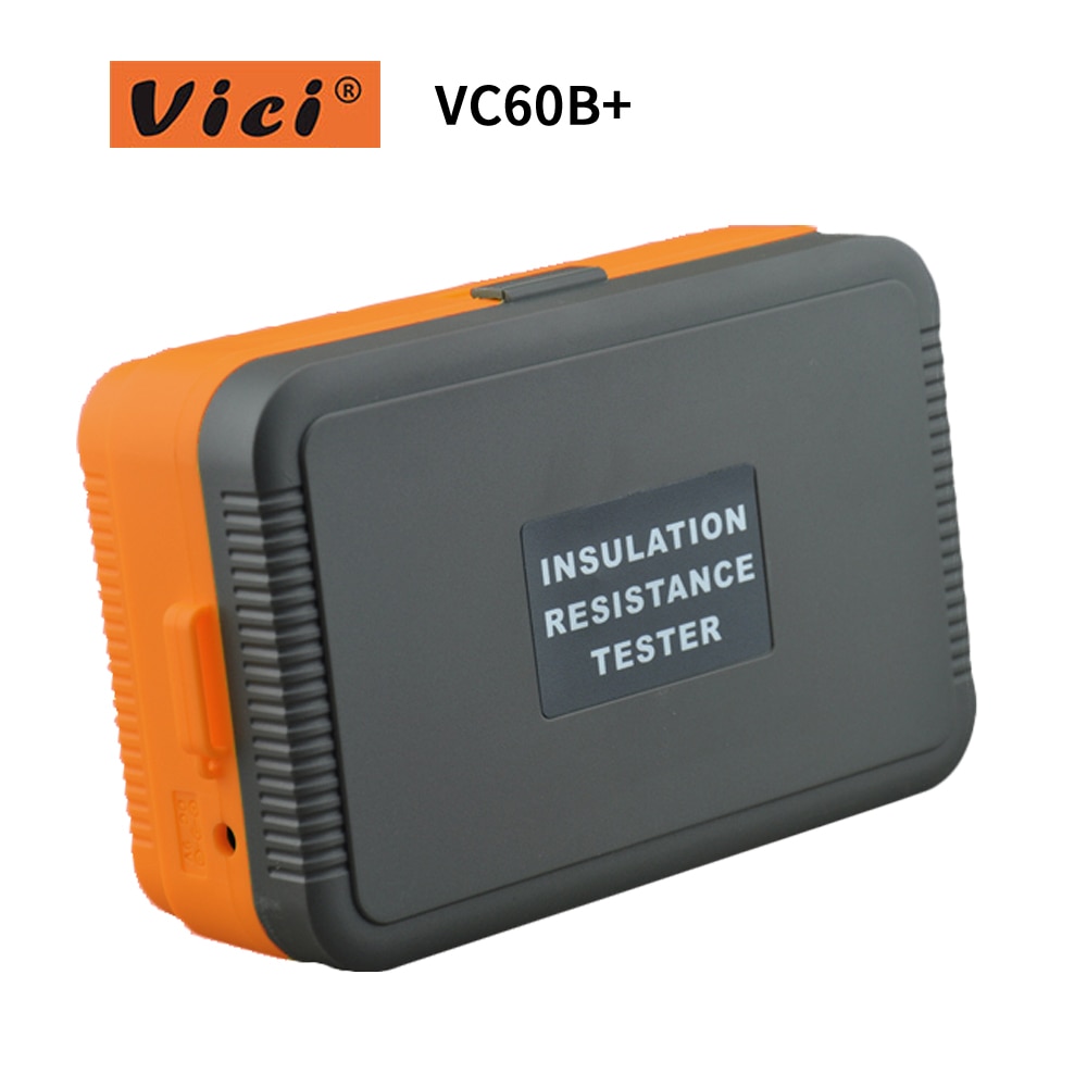 VICI VC60B+ Digital Insulation Resistance Tester LCD 1000V Megger Insulation 0-2000M Ohm High Voltage Short Circuit Input Alarm