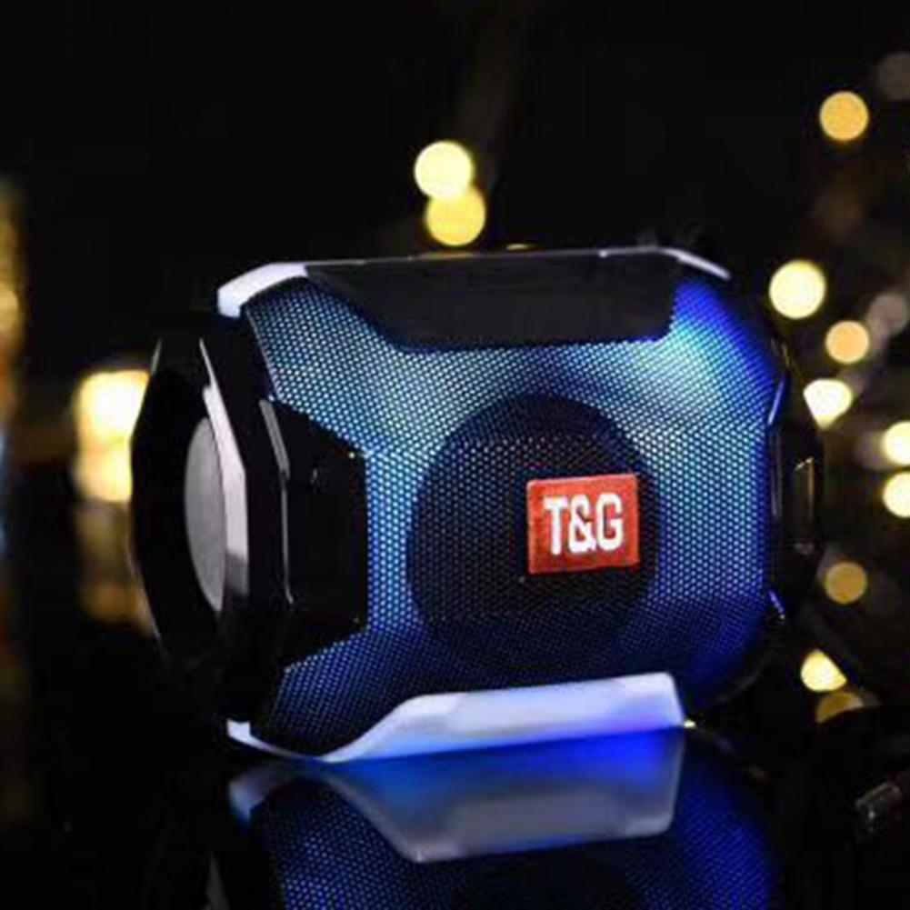 TG162 – haut-parleur stéréo Bluetooth, caisson de basses FM, LED, clignotant, sans fil, , Portable Unique pour la musique