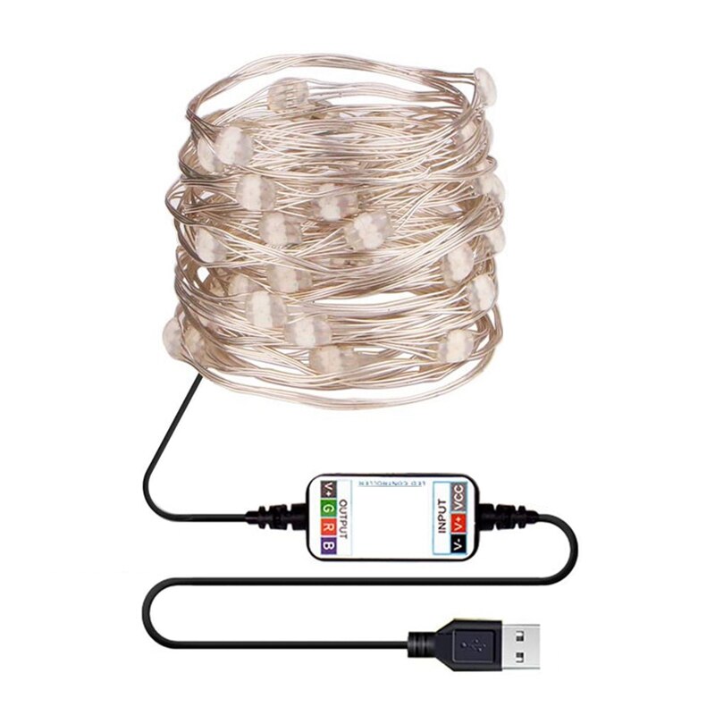 Bluetooth Smart Home LED String Lights Mobile Phone APP Copper Wire Light String 10 Meters 100 Lights