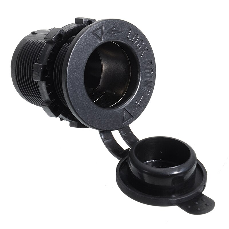 12V Waterproof Car Cigarette Lighter Socket Power Plug Outlet For Boat Motorcycle Auto Heat Resisting Plastic Power Socket