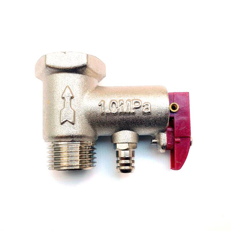 Messing G1/2 "DN15 0.7/0.75/0.8/0.9/1.0mpa Druk Veiligheidsklep Voor elektrische Boiler Voor Thuis
