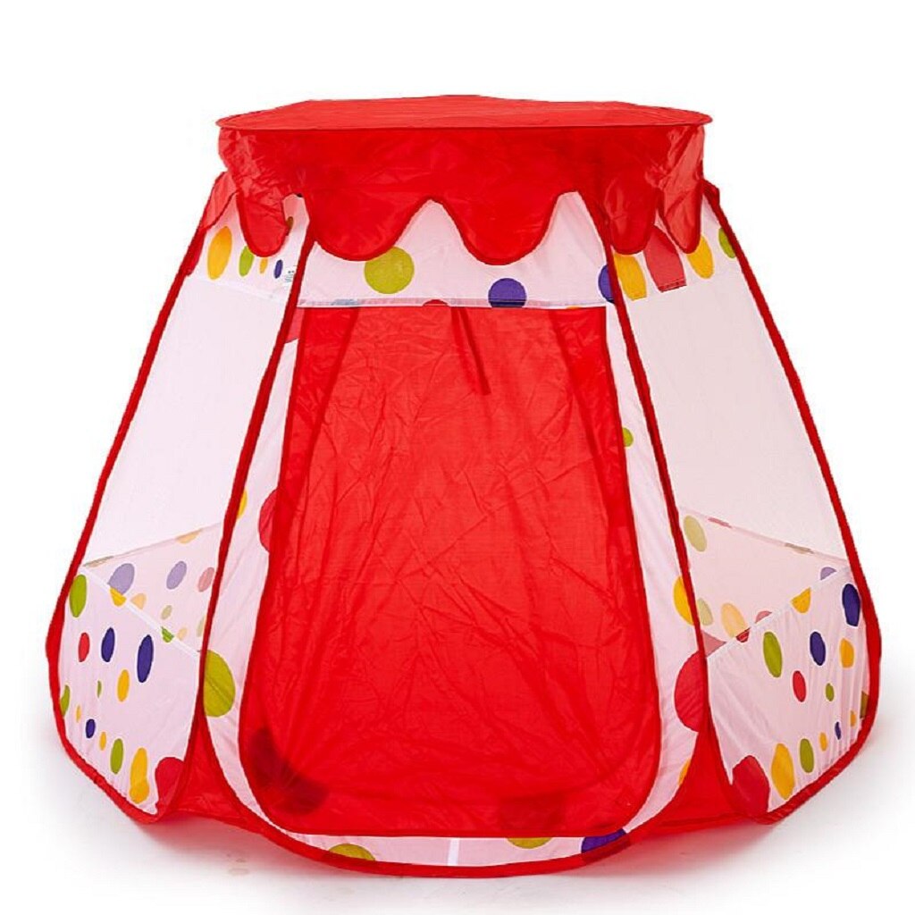 SONGMICS Princess Castle Pop Up Native American Kids Indoor Outdoor Speeltent voor kinderen met draagtas Roze Geel LPT04PY