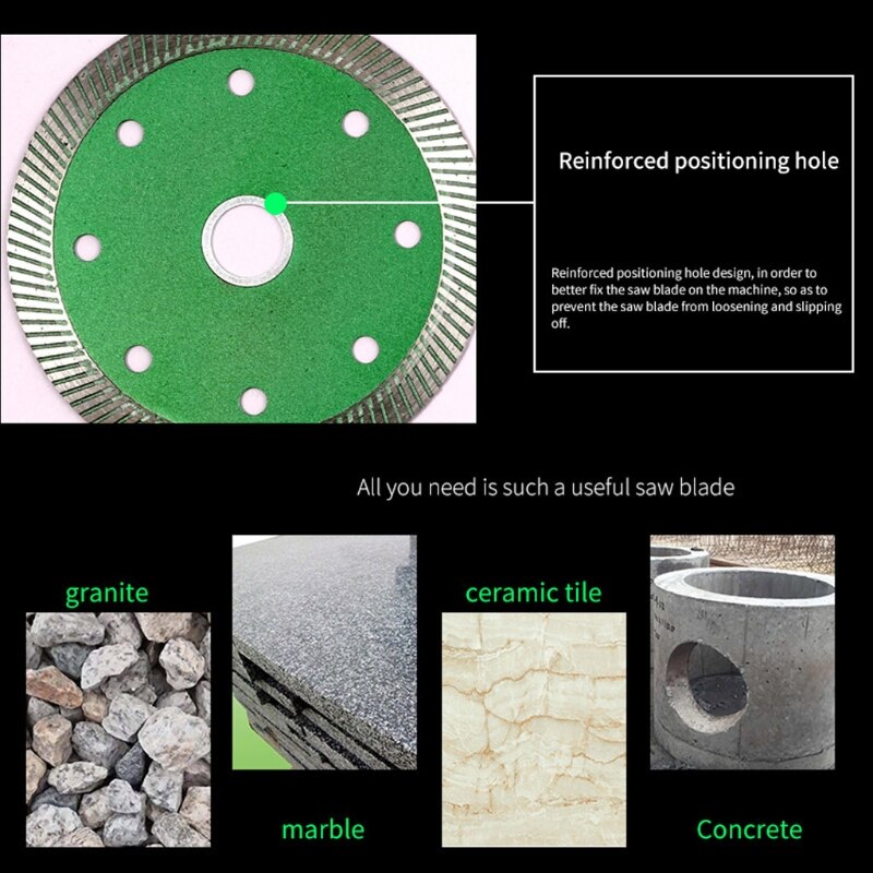 Turbo Diamond Saw Blade Angle Grinder Wheel Porcelain Tile Ceramic Granite Marble Cutting Disc Tool O13 20