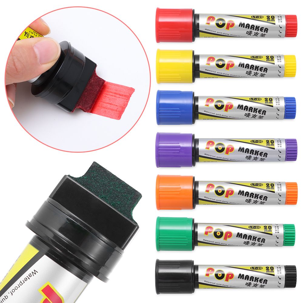 Poster Pen Drawing Poster Special Art Refillable 20mm Sketching Graffiti Markers Paint Permanent POP Waterproof Marker Pen