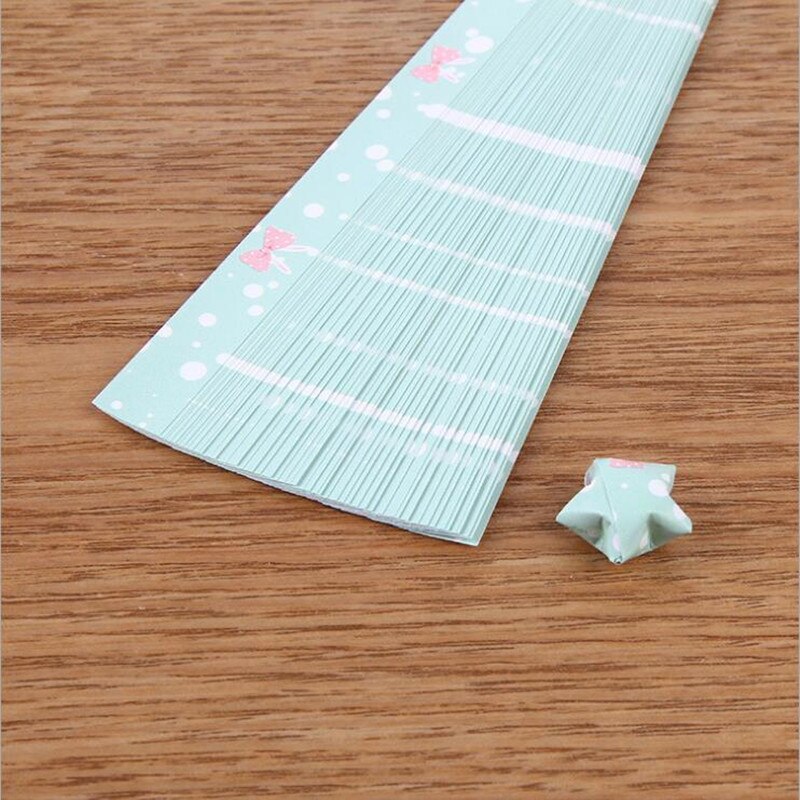 400 stk håndværk origami lucky star papir fluorescerende dekorativt papir håndværk papir diy papir, der ønsker kærlighed taknemmelighed