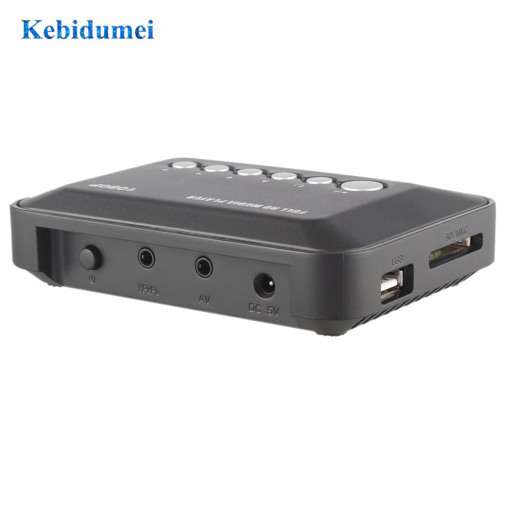Mini Media Player 1080P Full HD SD/MMC TV Videos SD MMC RMVB MP3 Multi TV USB HDMI-compatible Media Player EU Remote Control