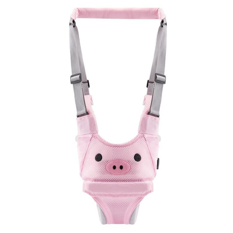 Bébé marcheur harnais sac à dos laisses Andador para bebe hibou bébé enfants Assistant marcheur avec roue apprentissage sécurité tout-petits: Rose