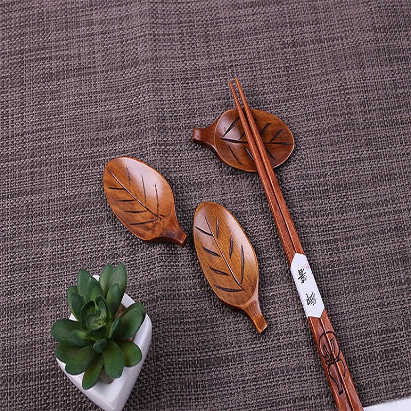 Palillo de madera ovalado con forma de hoja grande, utensilio de cocina moderno y Simple, , para artesanía