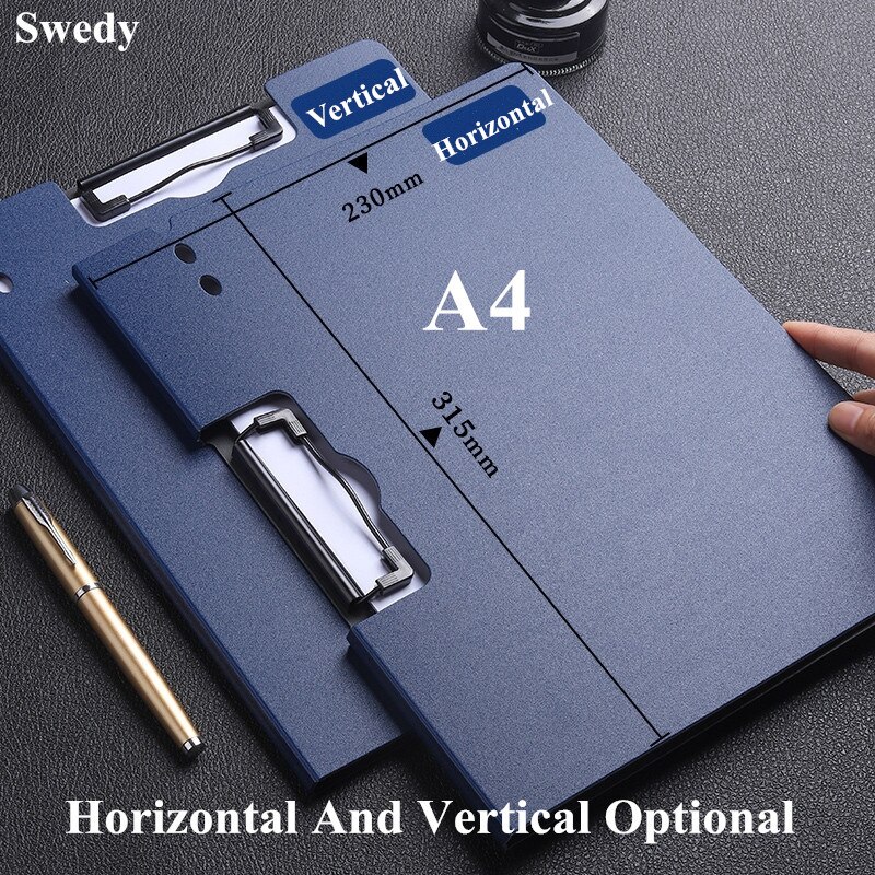 A4 Plastic File Folder/Test Paper/Contract Holder Office Documents Storage Clip Folder File Storage Clip Folder