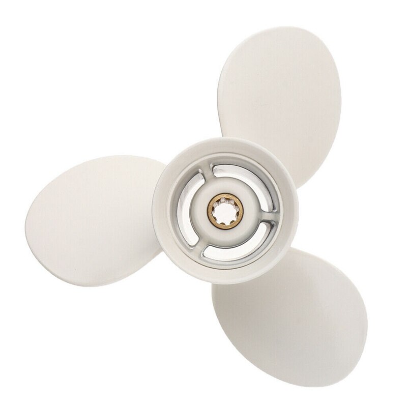 9 1/4 x 10-J1 Aluminum Alloy 3 Blade Outboard Motor Propeller for Yamaha 9.9-15 HP