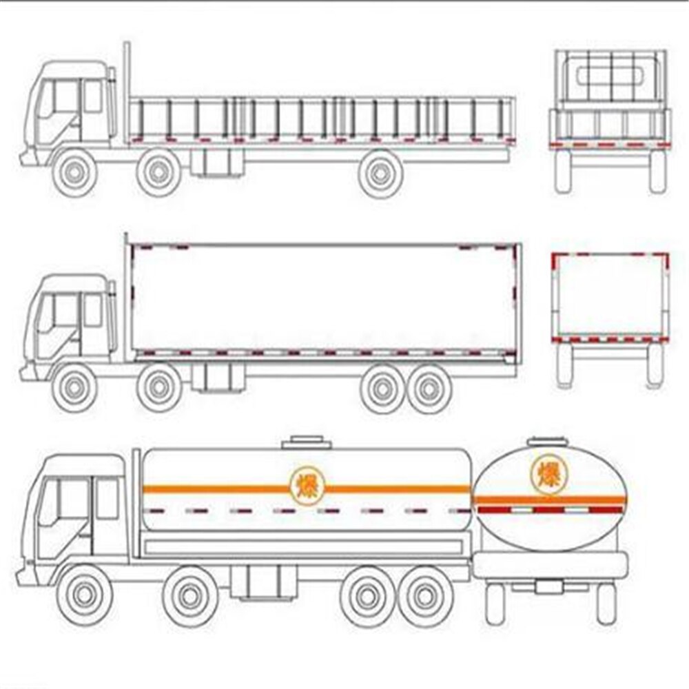 30 Meters Reflective Tape Red and White Reflective Strip Body Tape Stick Car Road Traffic Night Luminous Safety Pvc Warning Tape