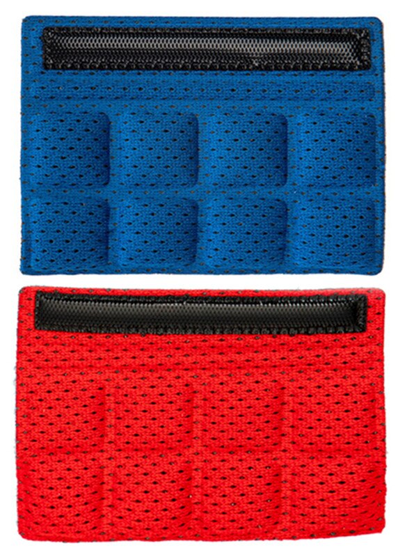 Helm Kinn Pads Schaum Pad Set Kinnriemen Polsterung Ersatz Universal für Radfahren Bike Motorrad Helm: Red Blue