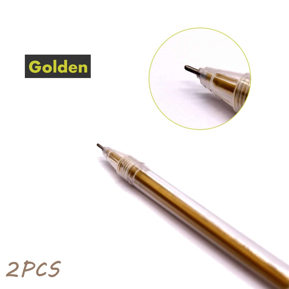 Sketchbook Diary for Drawing Painting Graffiti Soft Cover Black Paper Sketch Book Notebook Office School Supplies: Golden 2pcs