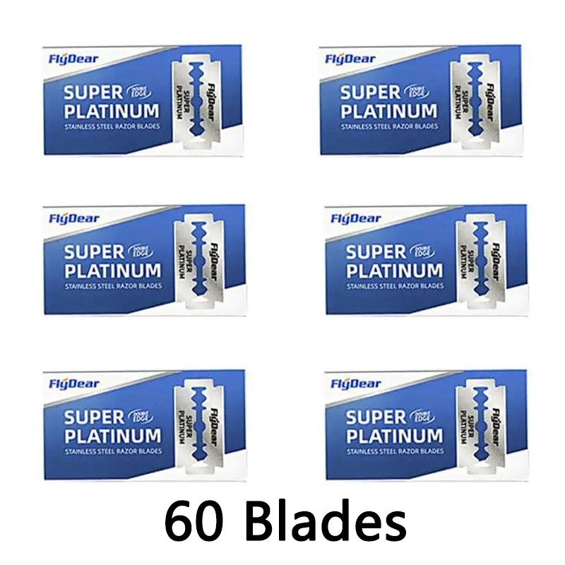 Classic Retro Stainless Razor Double Edge Razor Blades Men's Safety Razors Barber Tool Shave Hair Removal Razor: WHITE