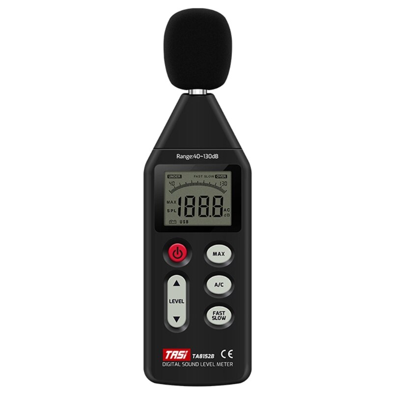 TA8152B Digital Noise Meter Sound Level Meter USB Data Connection 40-130dB Test M17E