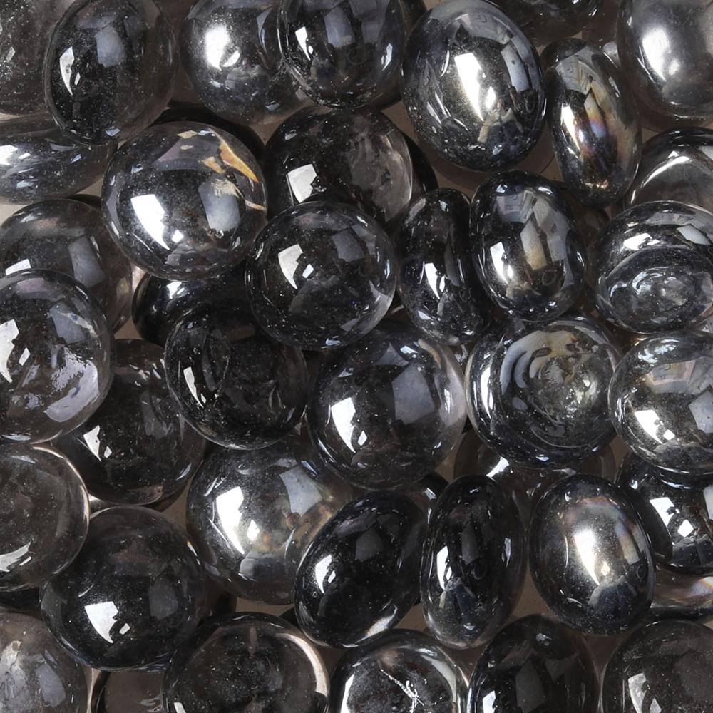 200g/ 65 pcs 13-18mm small Transparent Glass gems Glass drops Glass Nuggets Glass beads DIY craft mosaic red blue white black: XR11