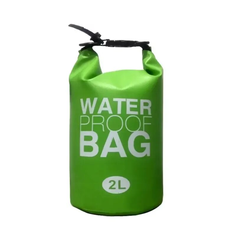 2 Liter Waterproof Dry Bag Storage Swimming Kayak River Hiking Float Sailing Canoe Diving Compression Backpack: Silver