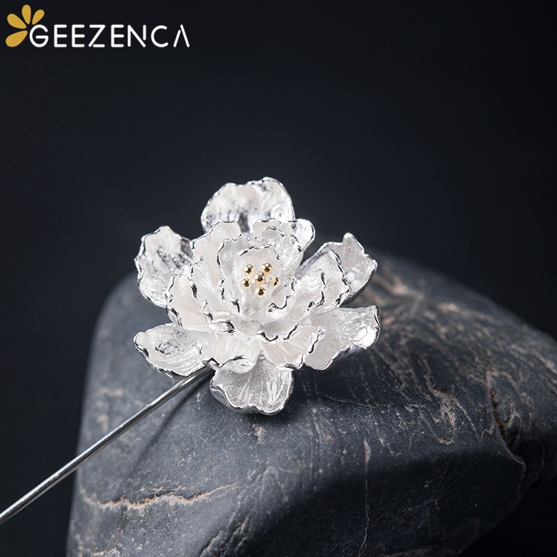 925 Sterling Silver Begonia Fiore Spilla Gioielleria Raffinata Per Le Donne Carino Romantico Elegante Spille Spille Classico Alla Moda Del Regalo Del Partito