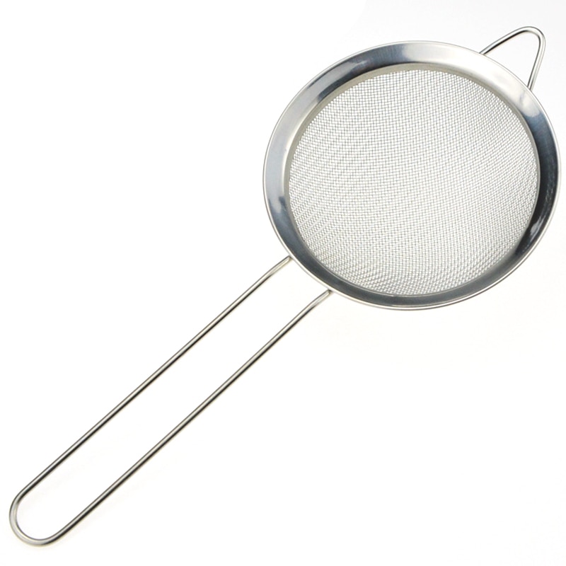 Roestvrij Staaldraad Fijne Mesh Vloeibare Olie Zeef Meel Vergiet Zeef Zeef Gebak Bakken Tools Keuken Accessoires Thee Saus: 12CM
