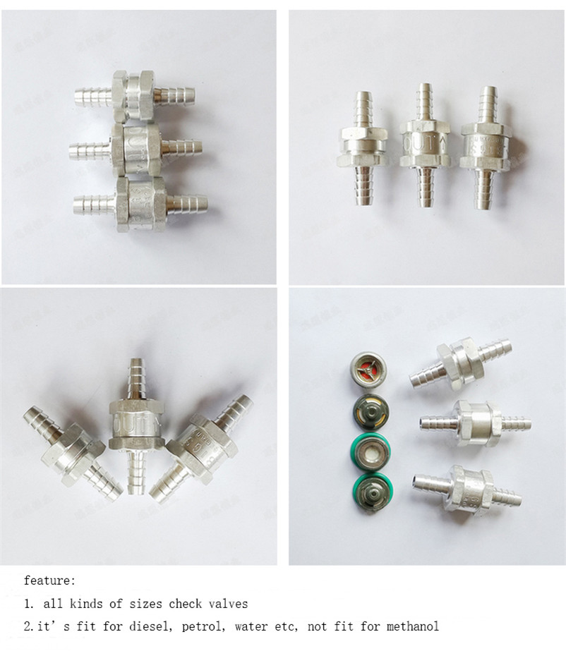 Car fuel check valve fuel diesel gasoline cut out one way quick connector check valve 6mm/8mm/10mm/12mm 1pc