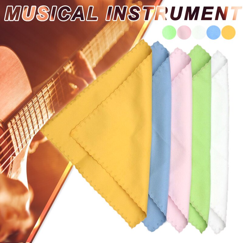 Instrumentos musicales de tela suave para guitarra y violín, accesorios para saxofón, 5 uds.