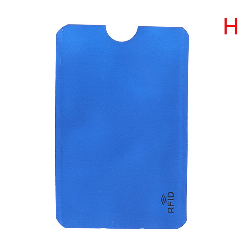 10PCS Credit Card Protector Secure Sleeve RFID Blocking ID Holder Foil Shield ID Card holder Badges Passport: H