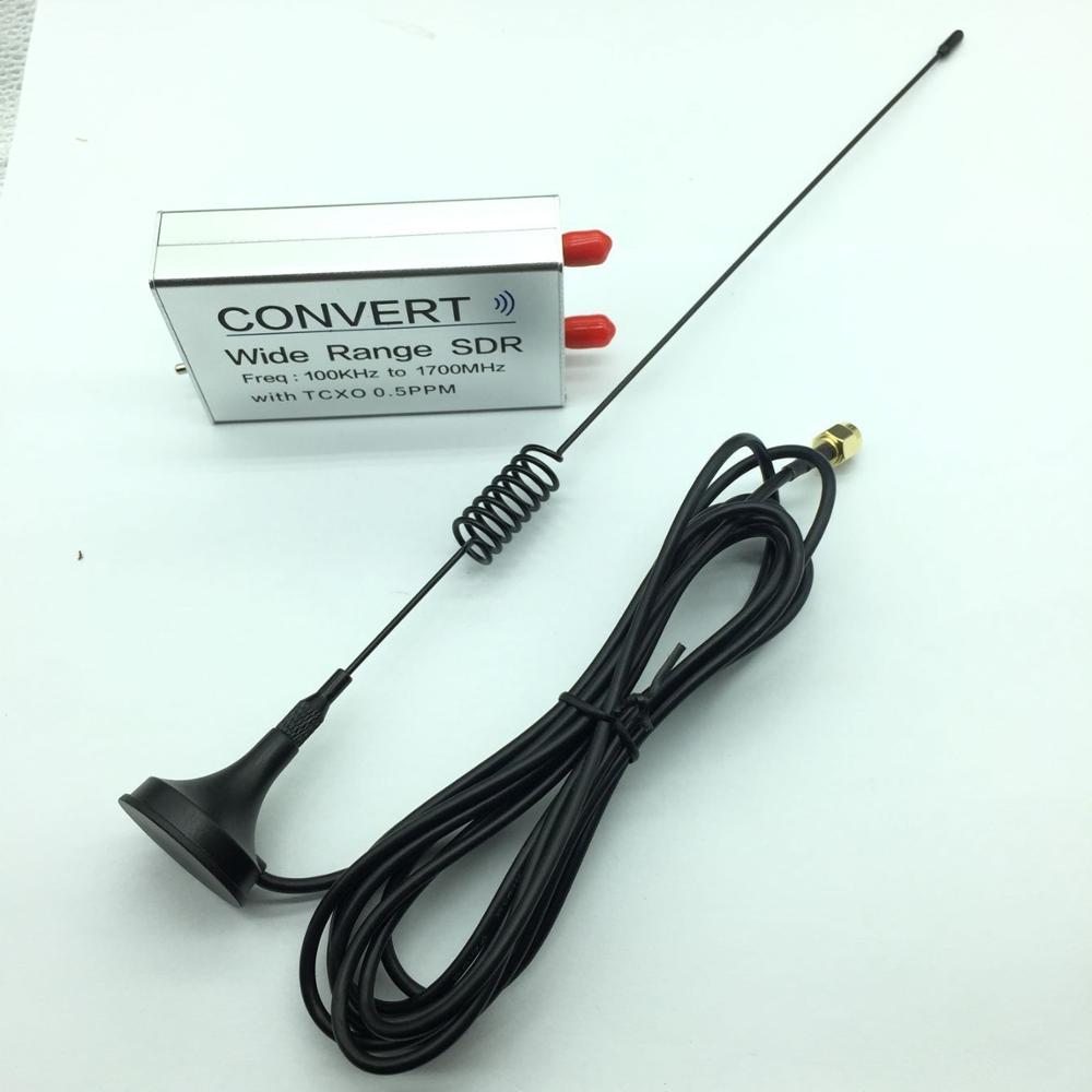 100KHz-1.7GHz VHF UHF Full Band RTL.SDR+UpConverter SDR USB Tuner Receiver NFM FM DSB LSB CW