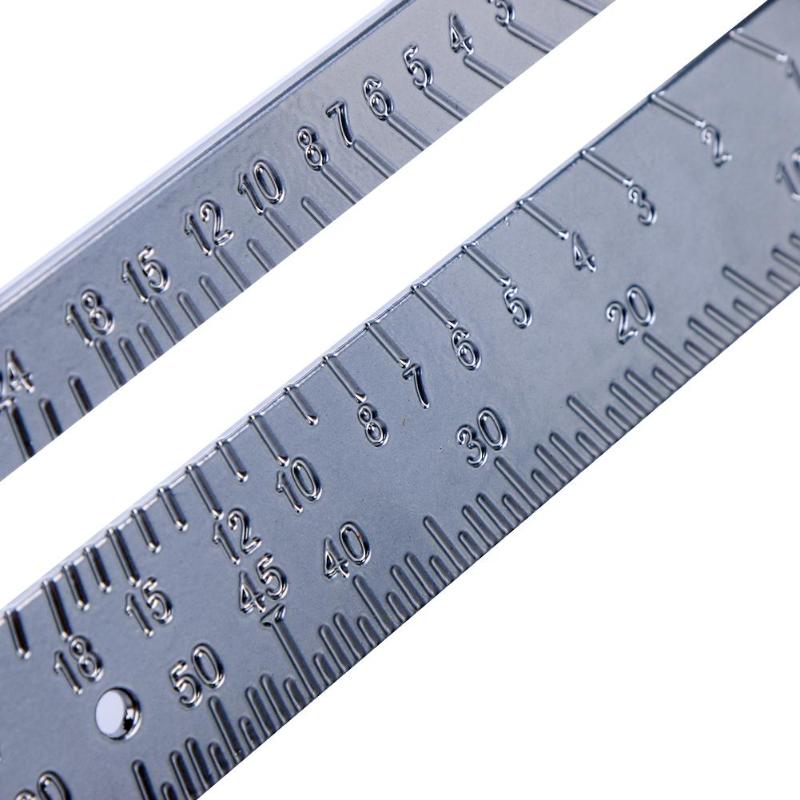 7 Inch Aluminum Alloy Triangle Protractor Measuring Ruler Speed Square Roofing Triangle Angle Protractor Carpenter Tools