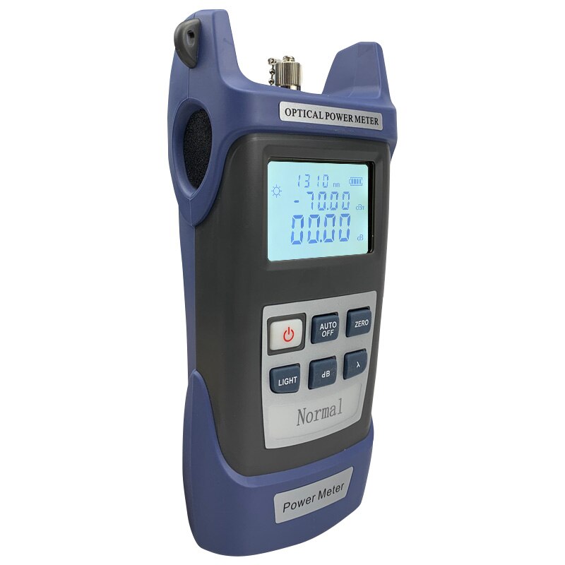 Optical Power Meter OPM Fiber Loss Testing FTTX Tool -70~+3 / -50~+20dBm SM MM 800-1700nm