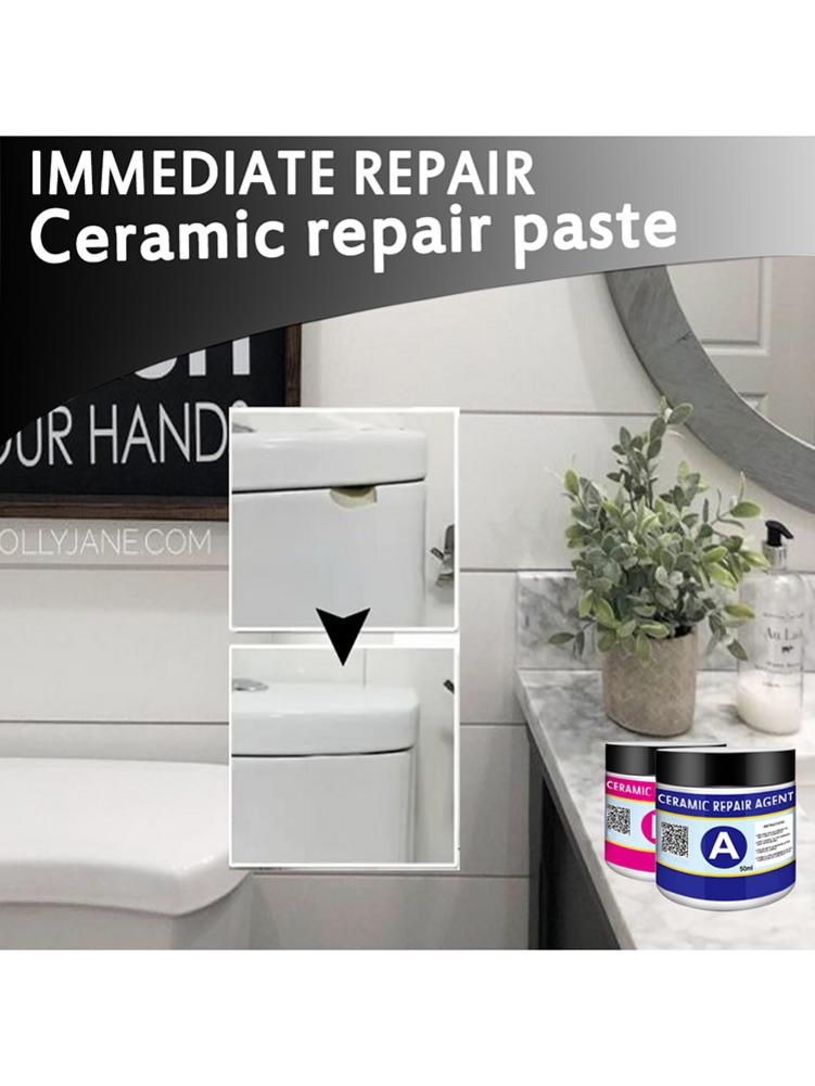 50ml Grigio Chiaro Piastrelle di Riparazione Agente di Ceramica pasta Adesivo Pavimento forte Adesivo Marmo super aggiustare di Riparazione A Casa Pavimento di Piastrelle stucco