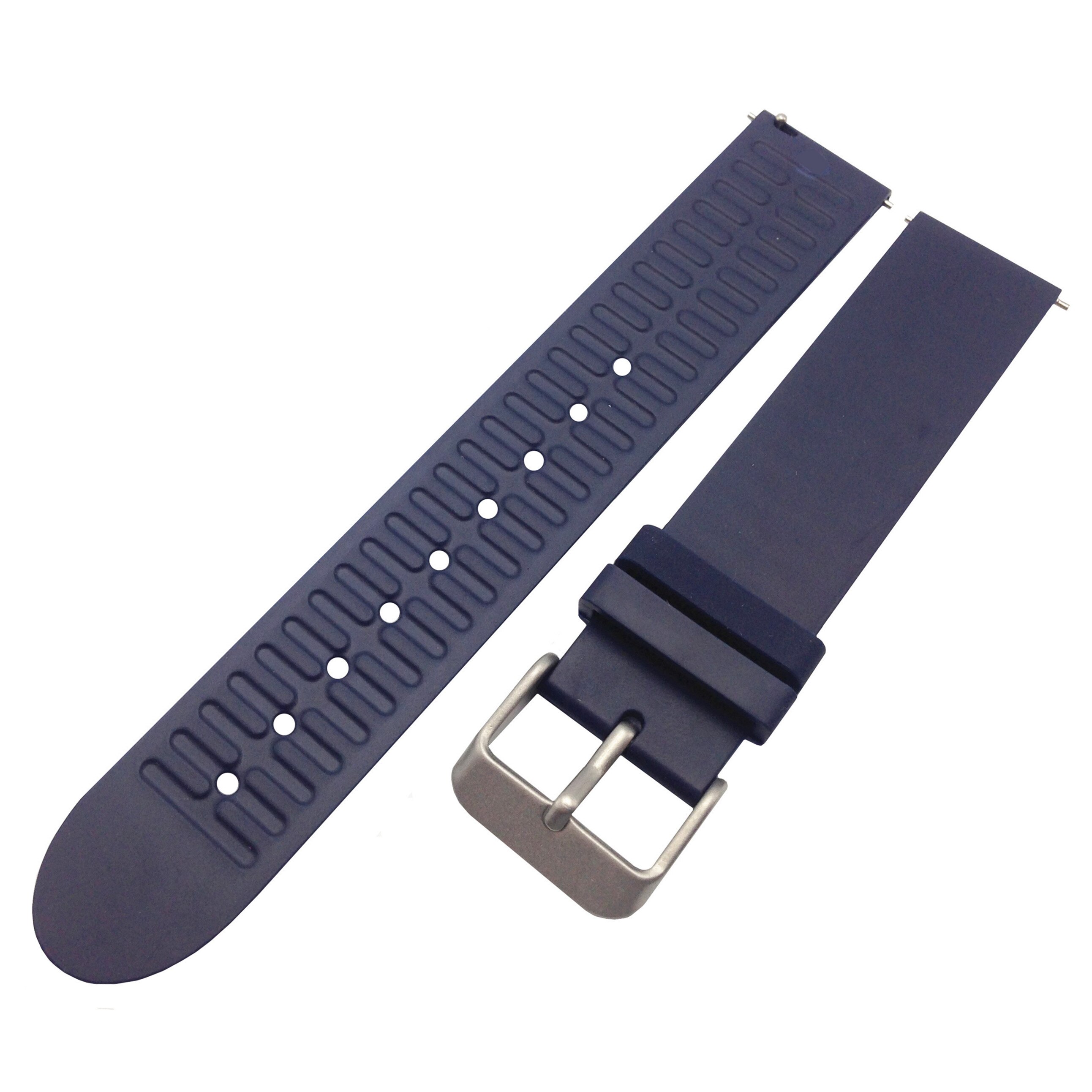Vervangende zachte siliconen horlogeband voor withings activite steel/withings activite pop classic zachte siliconen horlogeband: Middernachtblauw / Voor 18mm