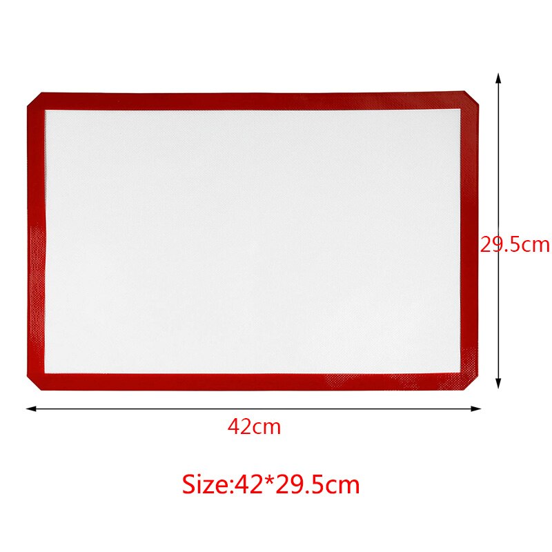 Macaron Non-Stick Silicone Baking Mat Cookie Pad Rolling Dough Mat Baking Gadget Cake Bakeware Pastry Tools for Kitchen Mat: 42x29.5cm
