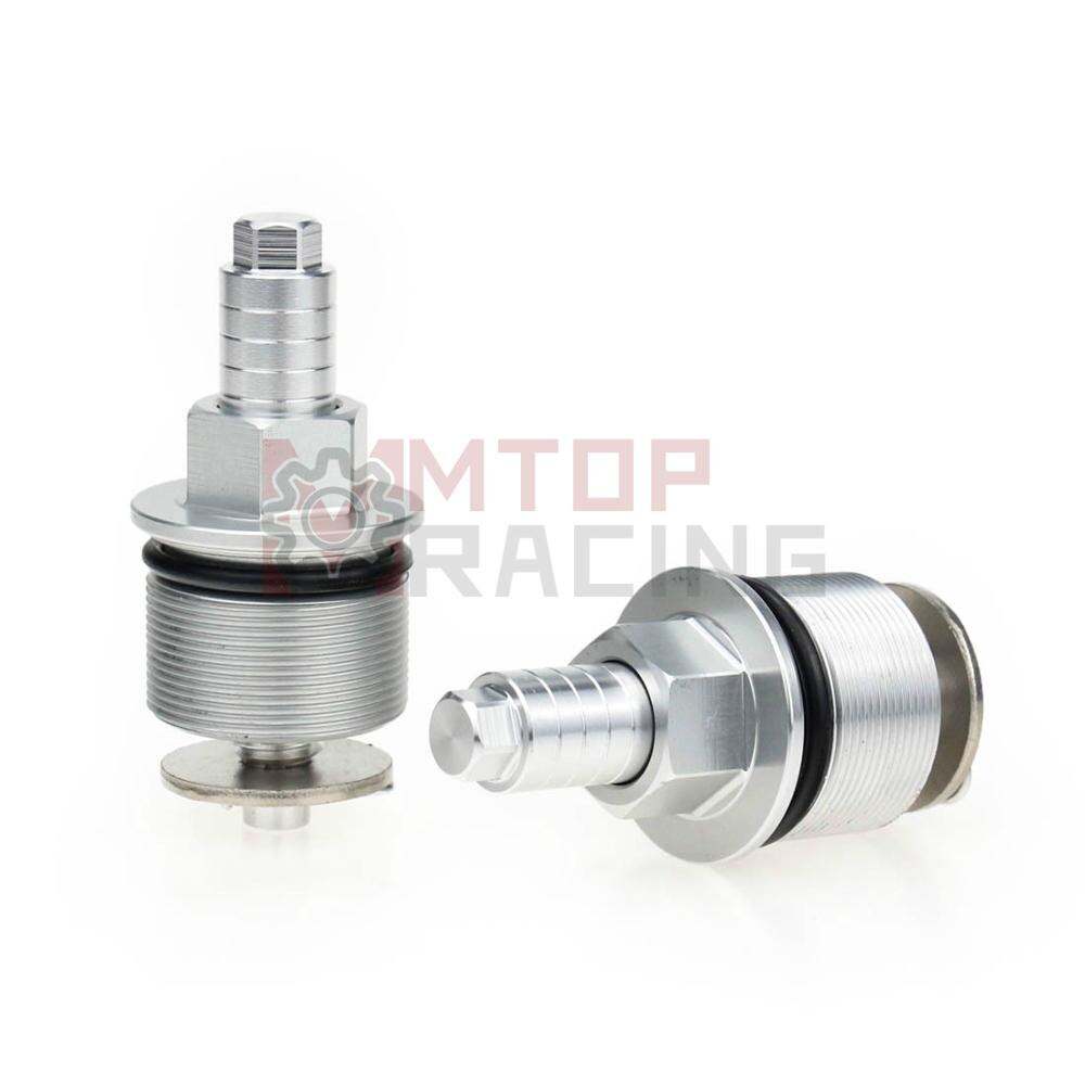 Preload Fork Caps For Honda NSR50 NSR80 NS-1 30mm Hexagonal Adjustable Fork Bolts Black Silver