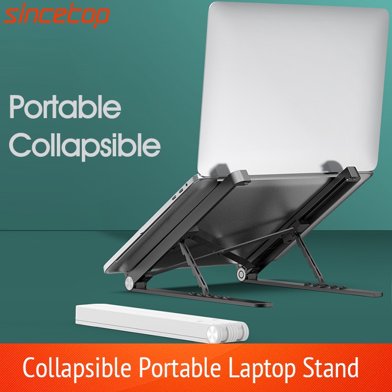 Laptop Houder Voor Macbook Pro Notebook Opvouwbare Stand Bracket Houder Voor Draagbare Hoogte Verstelbare Desktop Geventileerde Koeling