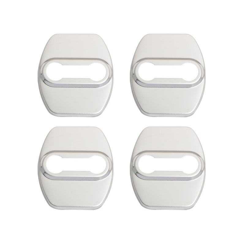 Bil styling automatisk dørlåsbeskyttelse rustfritt stål dekselveske til hyundai tucson montering av tilbehør: til hyundai sølv