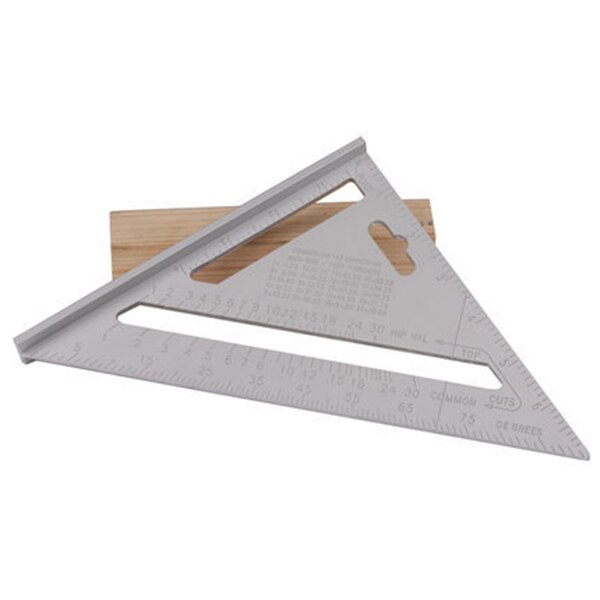 Triangular Angle Protractors Aluminum Alloy Square Speed Measuring Ruler for Framing Building L5 #4: aluminum alloy