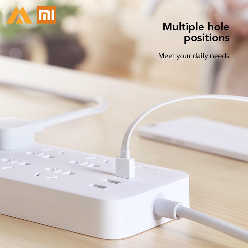 Original Weiß Xiaomi Mijia Energie Streifen 6 Steckdosen Mit 3 5 V 2.1A Schnelle Ladung USB Häfen Ladung Energie Streifen für Höhle Täglichen Gebrauch