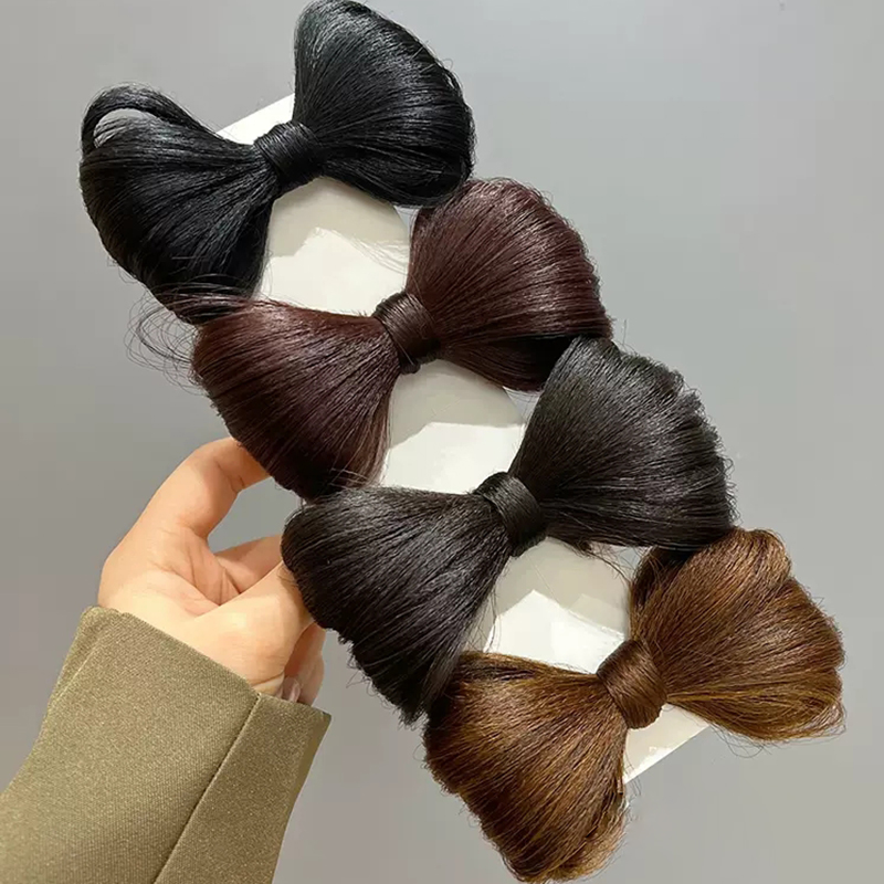 mujeres niñas peinado Harajuku peluca sintética lazo grande pinzas para el cabello lazos peluca horquilla horquillas accesorios para el cabello