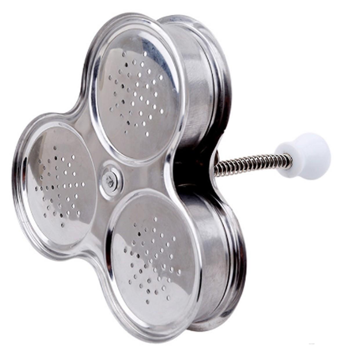 Silber Kreative Multi-Funktion 3 Netz Eierkocher Edelstahl Kessel Dampfer Werkzeug 3 Eier Einmal Küche Kochen Ei werkzeug