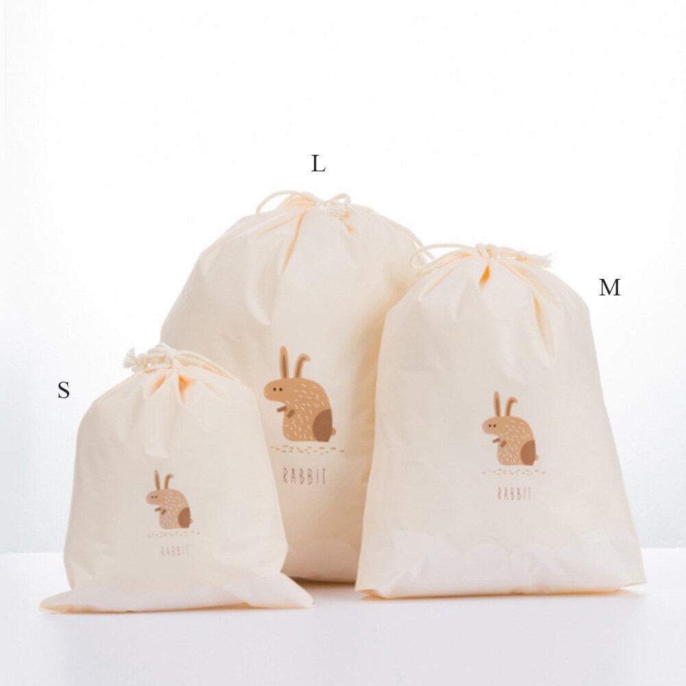 Women Cute Beauty Waterproof Drawstring Makeup Cosmetic Travel Toiletry Bag Packing Organizers Bags Cute Animals Drawstring Bags: Yellow / S