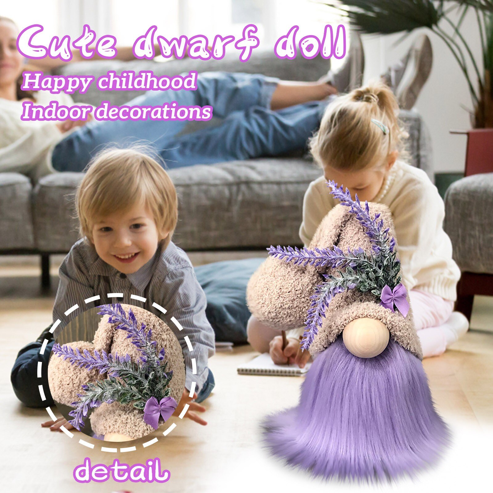 4 # Land Gnome Pop Gebreide Hoed Scheve Nek Pop Sieraden Woondecoratie Beeldjes Accessoires Adornos Para Casa Décorations