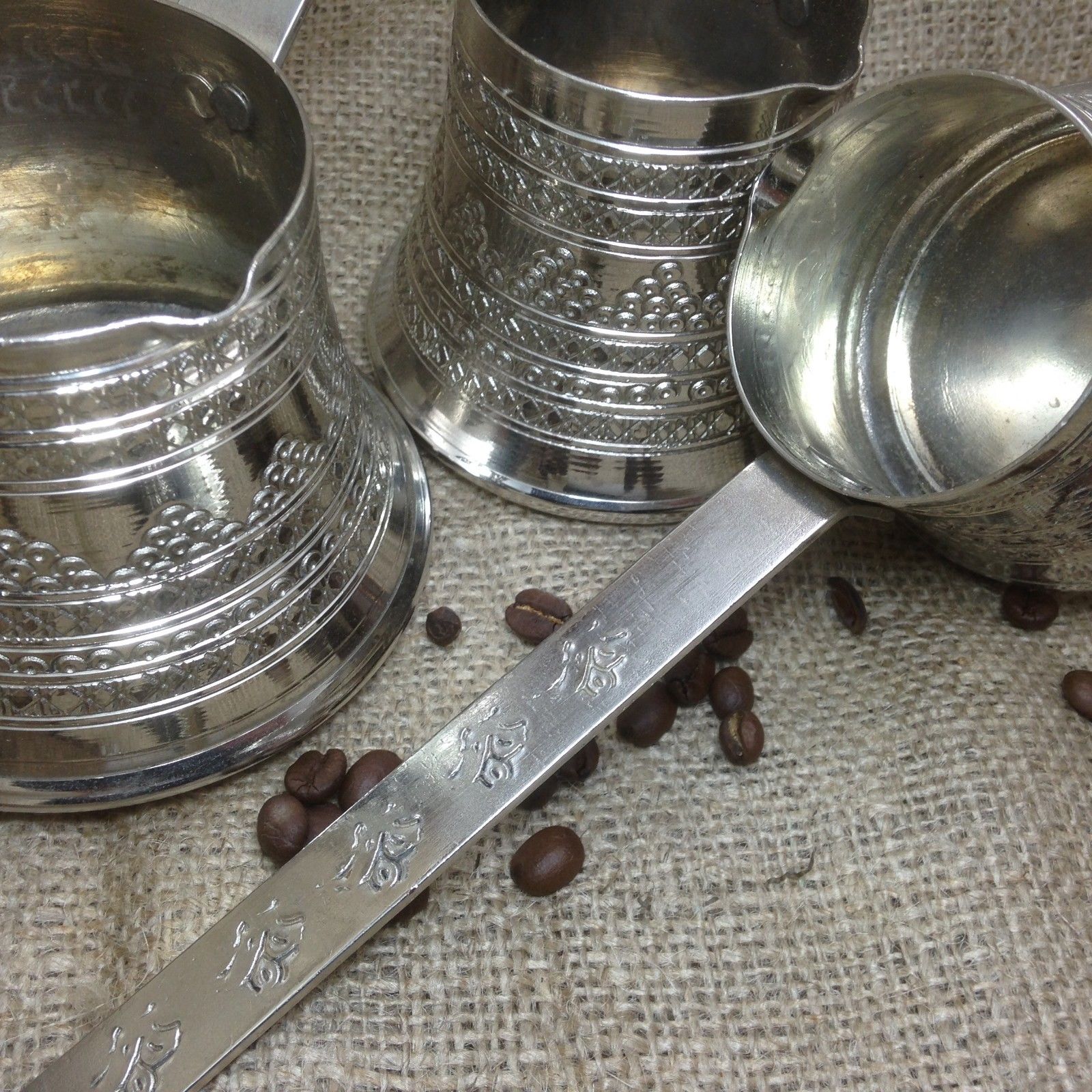 Solid Gehamerd roodachtig koper Griekse Arabische Koffie Pot Kookplaat Koffie