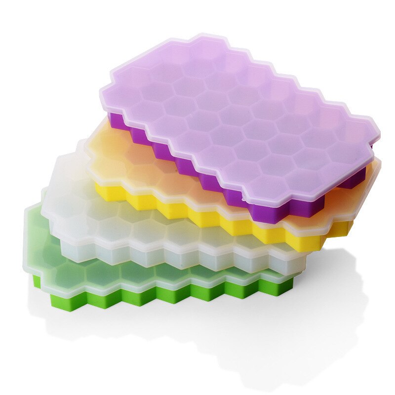 Silicone Honeycomb Ice Cube Tray Ice Cube Mold Food Grade Cavity Flexible Ice Molds Whiskey Cocktail Ice Maker