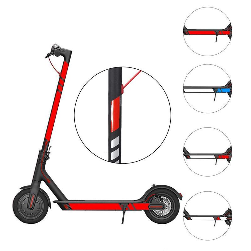 Voor Xiaomi Scooter Reflecterende Sticker Accessoires M365 Opvouwbare Scooter Waterdichte Side Sticker Night Reflectie Sticker Schilderij