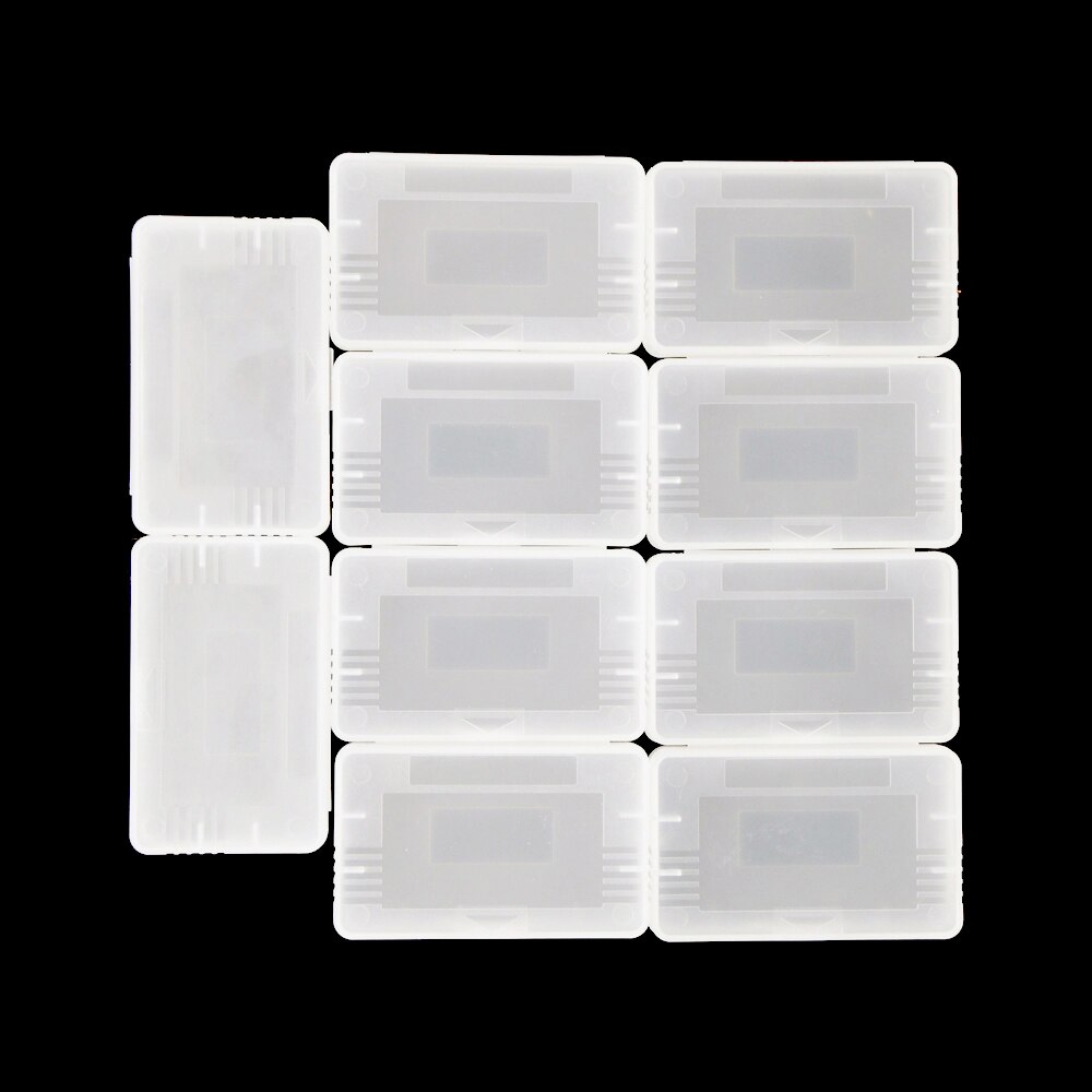 10Pcs Clear Plastic Game Cartridge Kaart Doos Case Cover Voor Nintend Game Boy Gba Sp Gbm