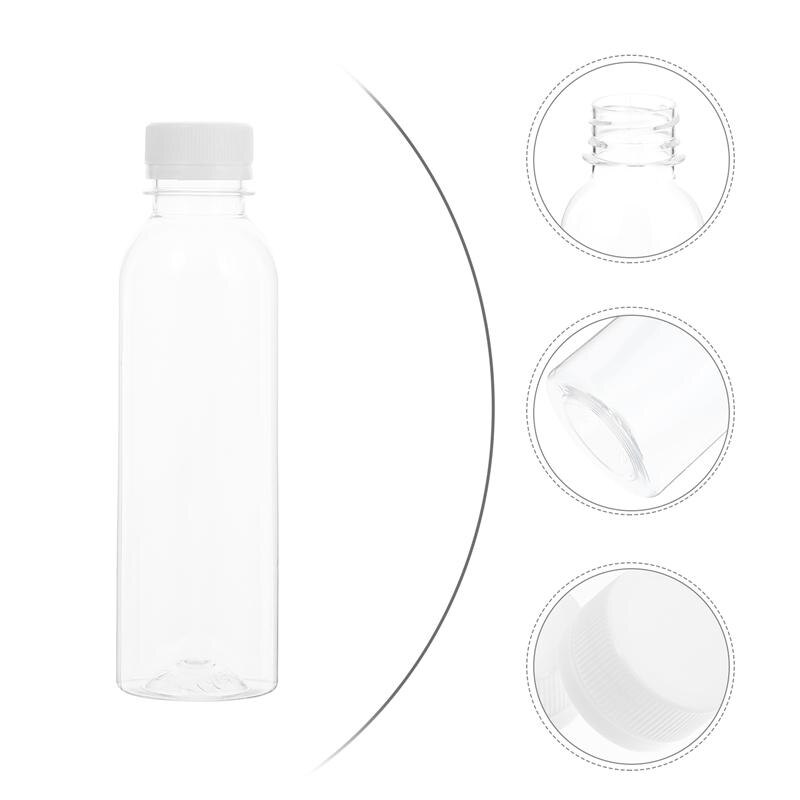 1 Set 20 Pcs 250ML Plastic Empty Bottles Beverage Bottles (Transparent)