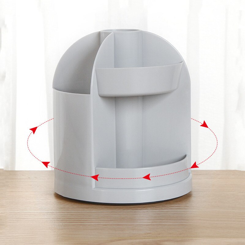 Multi-function 7 Grids Office Desktop Rotating Pen Holder Stationery storage Box Pencil Case Desk Organizer Office Supplies