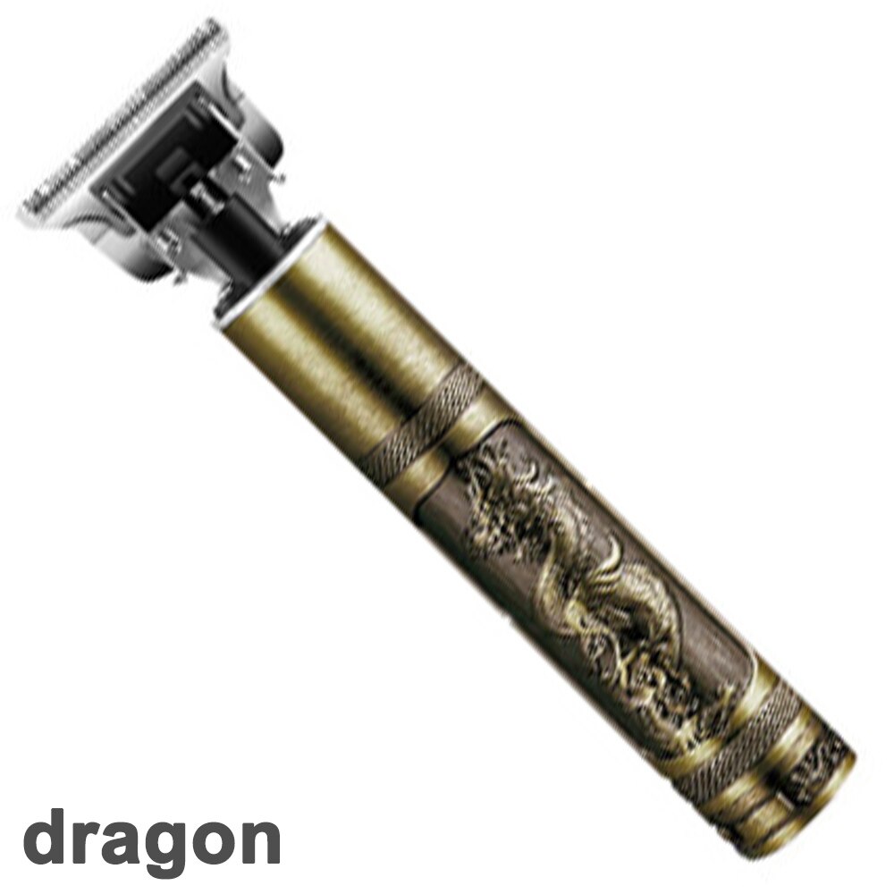 Rechargeable Hair Trimmers Electric Cordless Close Hair Cutting Clipper T-Blade Trimmer Cordless Outliner Grooming: Dragon